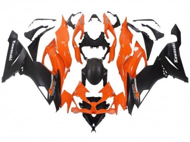 2019-2022 Kawasaki ZX6R Motorcycle Fairing - Orange Matte Black UK