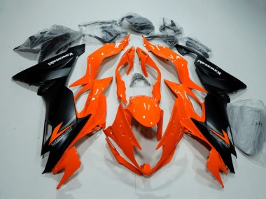 2019-2022 Kawasaki ZX6R Motorcycle Fairings - Orange Matte Black UK