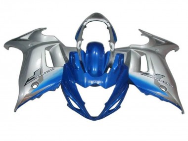 2008-2013 Suzuki GSX650F Motorcycle Fairings - Blue Silver UK