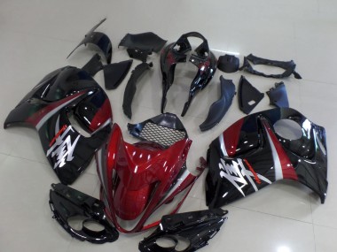 2008-2020 Dark Red Black Silver Suzuki GSXR 1300 Hayabusa Motorcycle Fairings UK