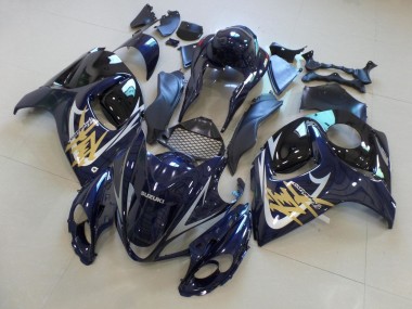 2008-2020 Dark Blue Black Gold Silver Suzuki GSXR 1300 Hayabusa Motorcycle Fairings UK