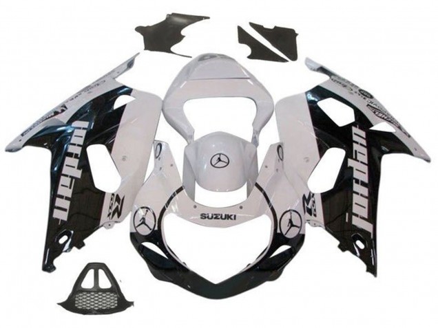 2000-2002 Suzuki GSXR1000 Motorcycle Fairings - White Black Jordan UK
