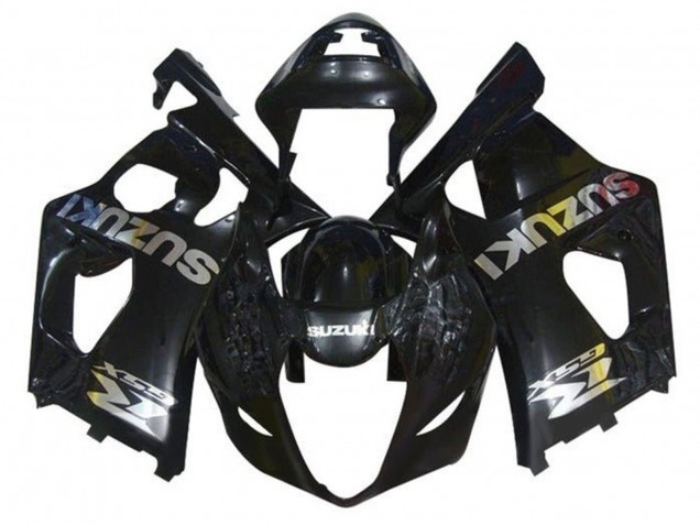 2003-2004 Suzuki GSXR 1000 Motorcycle Fairings - Glossy Black Chrome UK
