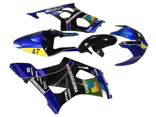 2003-2004 Suzuki GSXR 1000 Motorcycle Fairings - Blue Yellow Black JOMO UK