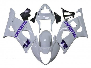 2003-2004 Suzuki GSXR 1000 Motorcycle Fairings - White Purple UK