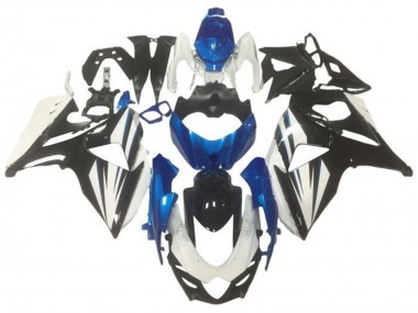 2009-2016 Suzuki GSXR 1000 Bike Fairings - White Blue Glossy Black UK