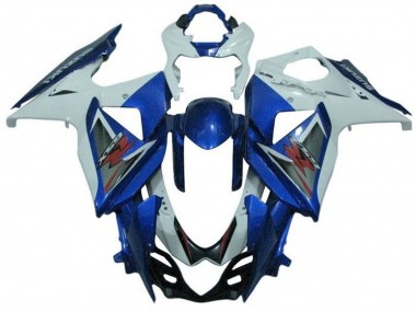 2009-2016 Suzuki GSXR 1000 Bike Fairings - White Blue Silver UK