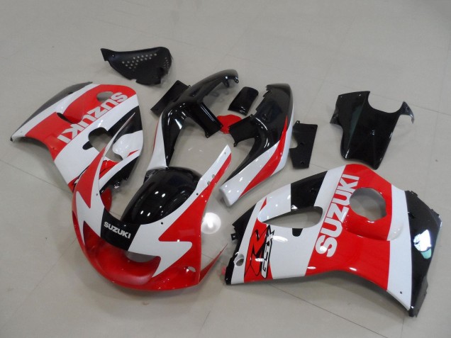 1996-2000 Suzuki GSXR 600 / GSXR 750 Motorcycle Fairings - Red White Black UK