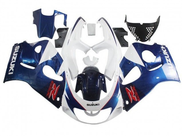 1996-2000 Suzuki GSXR 600 / GSXR 750 Motorcycle Fairings - White Blue Red UK