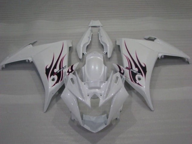 2009-2015 Yamaha FZ6R Motorcycle Fairings - White Flame UK