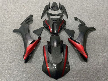 2020-2025 Yamaha YZF 1000 R1 Motorcycle Fairings - Faux Carbon Fiber Red UK