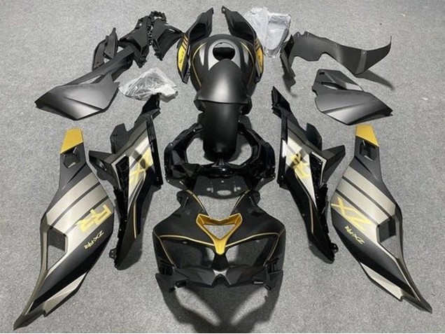 2019-2025 Kawasaki ZX4R ZX-4RR Motorcycle Fairings - Matte Black Glossy Black Grey Gold UK