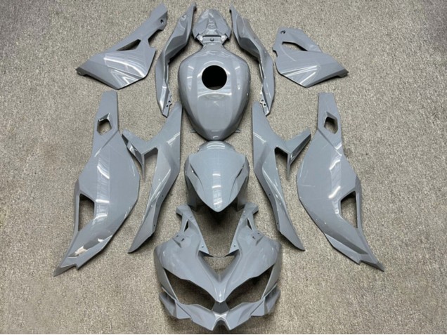 2019-2025 Kawasaki ZX4R ZX-4RR Motorcycle Fairings - Glossy Nardo Grey UK