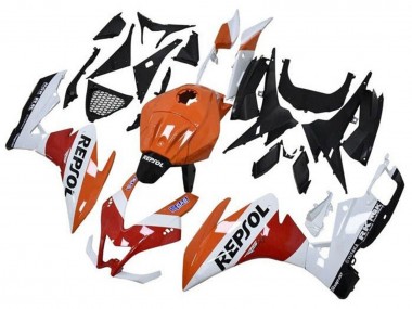 2012-2018 Aprilia RS4 50 125 Motorcycle Fairings - Orange White Red Glossy Black Repsol UK