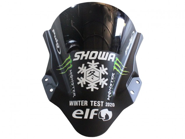 2018-2024 Kawasaki EX400 Motorcycle Fairings - Matte Black Green Monster Showr Snow UK