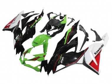 2019-2022 Kawasaki ZX6R Motorcycle Fairings - Green Glossy Black White Red UK