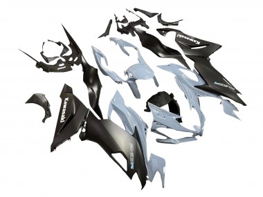 2019-2022 Kawasaki ZX6R Motorcycle Fairings - Grey Matte Black UK