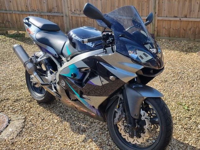 2002-2003 Kawasaki Ninja ZX9R Motorcycle Fairings - Blue Silver UK