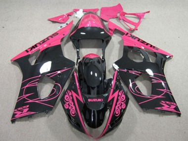 2003-2004 Suzuki GSXR 1000 Motorcycle Fairings - Pink Black UK