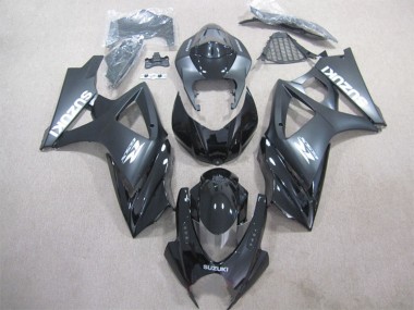 2007-2008 Suzuki GSXR 1000 Bike Fairings - Glossy Black Matte Black UK