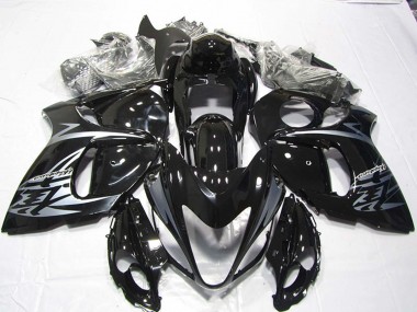 2008-2020 Suzuki GSXR 1300 Hayabusa Motorcycle Fairings - Glossy Black Silver UK