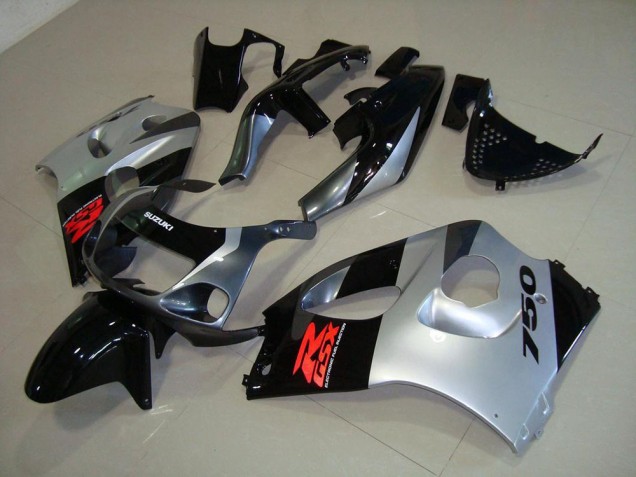 1996-2000 Silver Suzuki GSXR 600 Motorcycle Fairing 1996-2000 Silver Suzuki GSXR 600 Motorcycle Fairing