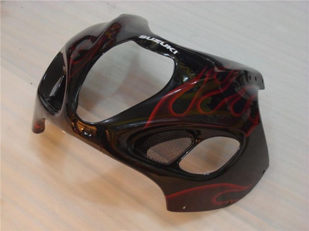 1996-2007 Black Red Flame Suzuki GSXR 1300 Hayabusa Motorbike Fairing 1996-2007 Black Red Flame Suzuki GSXR 1300 Hayabusa Motorbike Fairing