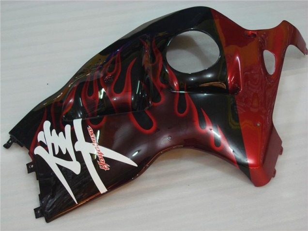 1996-2007 Black Red Flame Suzuki GSXR 1300 Hayabusa Motorbike Fairing 1996-2007 Black Red Flame Suzuki GSXR 1300 Hayabusa Motorbike Fairing