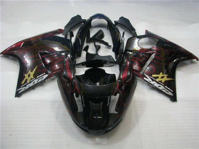 1996-2007 Red Flame Honda CBR1100XX Motor Fairings 1996-2007 Red Flame Honda CBR1100XX Motor Fairings