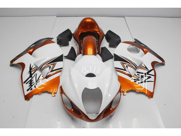 1996-2007 White Orange Suzuki GSXR1300 Hayabusa Motorcycle Bodywork 1996-2007 White Orange Suzuki GSXR1300 Hayabusa Motorcycle Bodywork