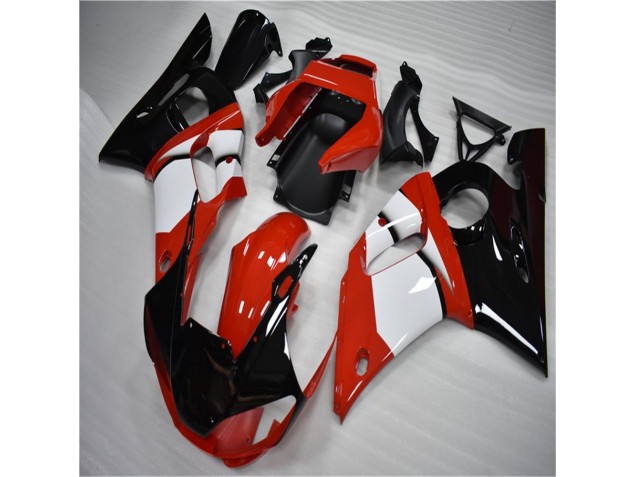 1998-2002 Black White Yamaha YZF R6 Motorbike Fairing 1998-2002 Black White Yamaha YZF R6 Motorbike Fairing