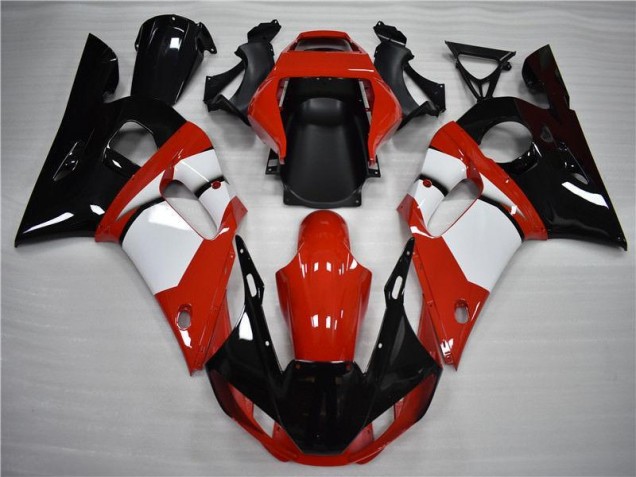 1998-2002 Black White Yamaha YZF R6 Motorbike Fairing 1998-2002 Black White Yamaha YZF R6 Motorbike Fairing