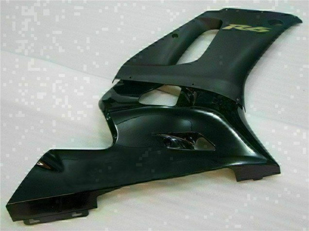 1998-2002 Black Yamaha YZF R6 Motorcycle Replacement Fairings 1998-2002 Black Yamaha YZF R6 Motorcycle Replacement Fairings