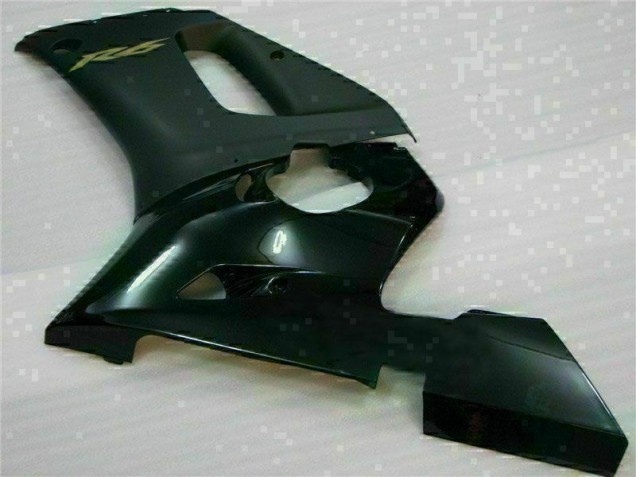 1998-2002 Black Yamaha YZF R6 Motorcycle Replacement Fairings 1998-2002 Black Yamaha YZF R6 Motorcycle Replacement Fairings