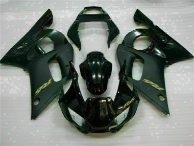 1998-2002 Black Yamaha YZF R6 Motorcycle Replacement Fairings