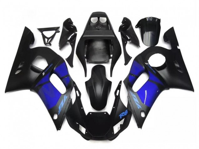 1998-2002 Blue Black Yamaha YZF R6 Replacement Motorcycle Fairings 1998-2002 Blue Black Yamaha YZF R6 Replacement Motorcycle Fairings