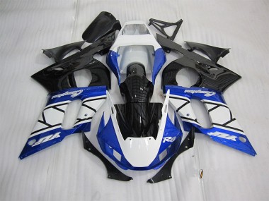 1998-2002 Blue White Black Yamaha YZF R6 Motorbike Fairings