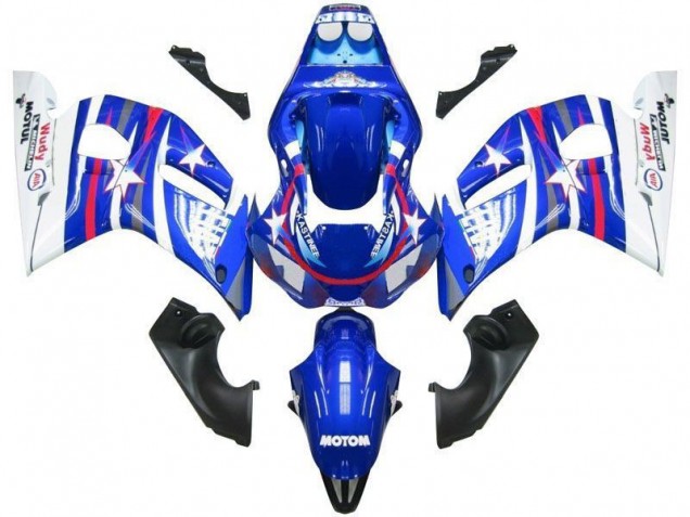 1998-2002 Blue White Star Fiat Yamaha YZF R6 Motorcycle Fairings 1998-2002 Blue White Star Fiat Yamaha YZF R6 Motorcycle Fairings