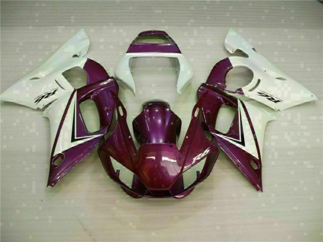 1998-2002 Purple White Yamaha YZF R6 Replacement Fairings 1998-2002 Purple White Yamaha YZF R6 Replacement Fairings