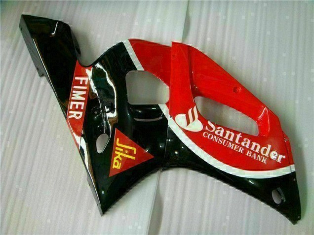 1998-2002 Red Black Yamaha YZF R6 Motorcycle Fairings 1998-2002 Red Black Yamaha YZF R6 Motorcycle Fairings