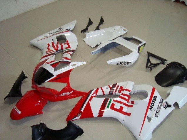 1998-2002 White Red Fiat Motul Acer Yamaha YZF R6 Motorcycle Fairing Kit 1998-2002 White Red Fiat Motul Acer Yamaha YZF R6 Motorcycle Fairing Kit