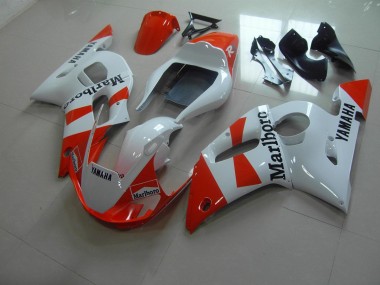 1998-2002 White Red Marlboro Yamaha YZF R6 Motorbike Fairing