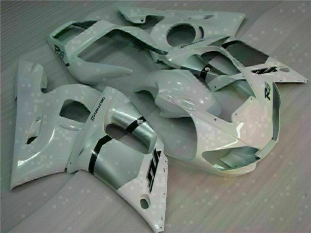 1998-2002 White Yamaha YZF R6 Motorbike Fairing 1998-2002 White Yamaha YZF R6 Motorbike Fairing