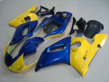 1998-2002 Yellow Blue Yamaha YZF R6 Motorcycle Fairing Kit & Bodywork