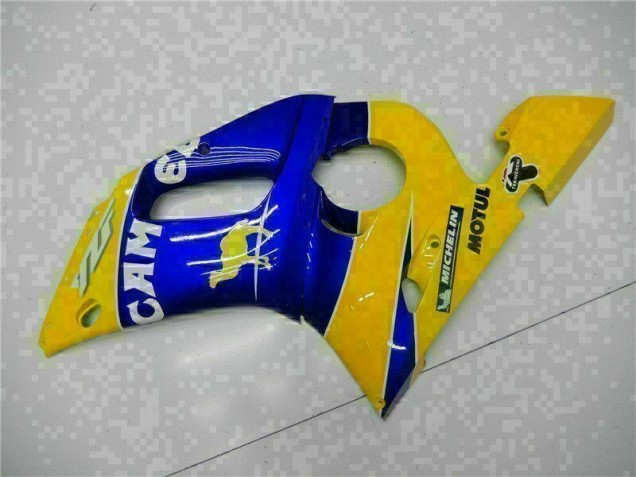 1998-2002 Yellow Blue Yamaha YZF R6 Moto Fairings 1998-2002 Yellow Blue Yamaha YZF R6 Moto Fairings