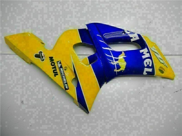 1998-2002 Yellow Blue Yamaha YZF R6 Moto Fairings 1998-2002 Yellow Blue Yamaha YZF R6 Moto Fairings