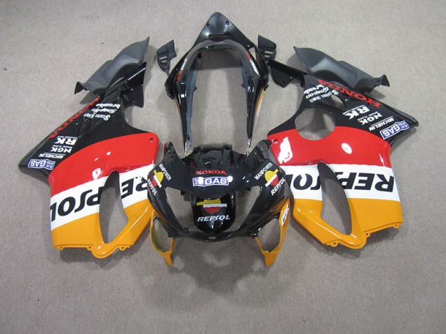 1999-2000 Red Black Repsol Honda CBR600 F4 Moto Fairings 1999-2000 Red Black Repsol Honda CBR600 F4 Moto Fairings