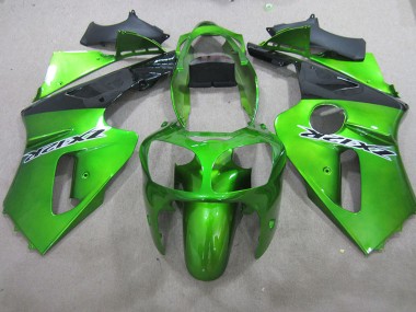 2000-2001 Green Kawasaki ZX12R Motorbike Fairings