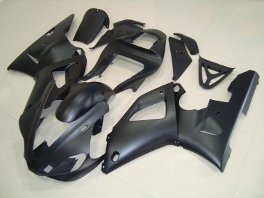 2000-2001 Matte Black Yamaha YZF R1 Motorcycle Fairing Kit