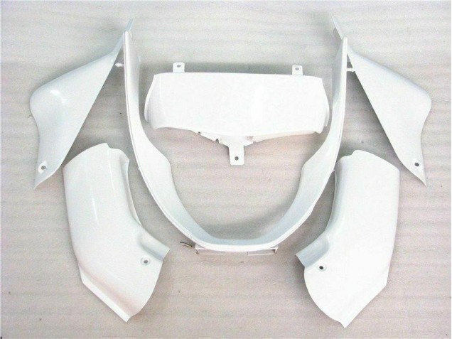 2000-2002 Glossy White Kawasaki ZX6R Bike Fairing 2000-2002 Glossy White Kawasaki ZX6R Bike Fairing